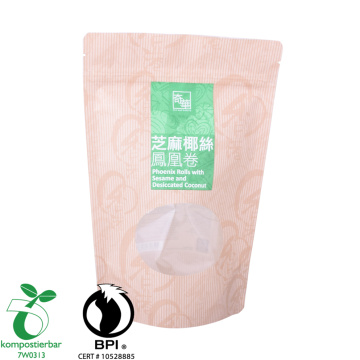 Pembungkusan Biodegradable Ziplock Kraft Resealable Ziplock Kraft