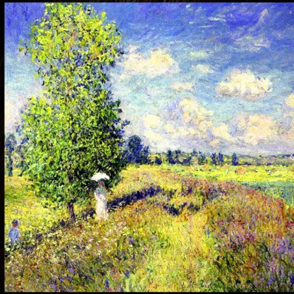 World famous painting Green Field works