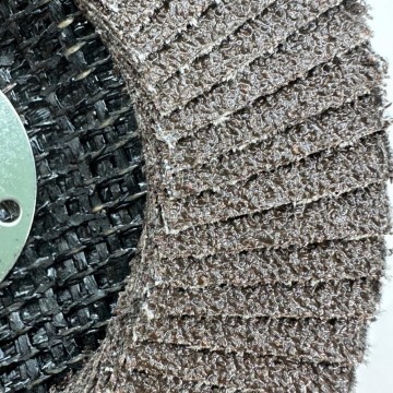 Disco de láminas marrón para limpieza de soldadura con óxido de aluminio