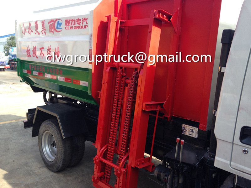 Dongfeng 153 14CBM Hydraulic Lifter شاحنة القمامة