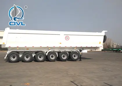 HYVA Hydraulic Cylinder U Shape Dump Tipper Trailer