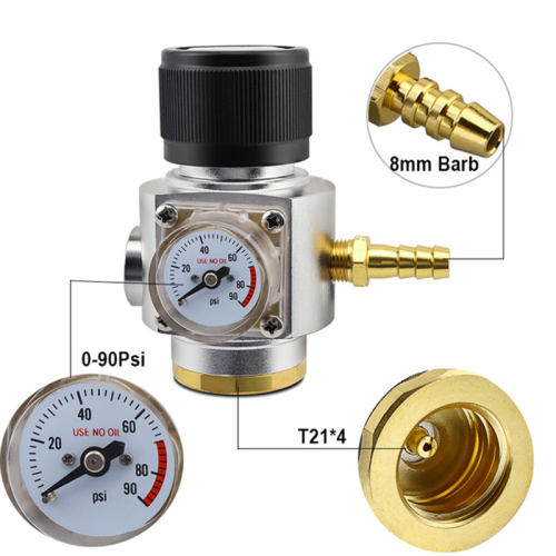 Sodastream Co2 Mini Gas Regulator Co2 Charger 090 Psi Gauge With