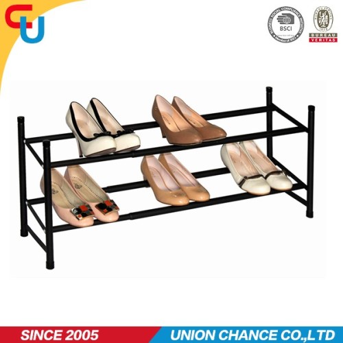 2-layer plastic shoe rack foldable