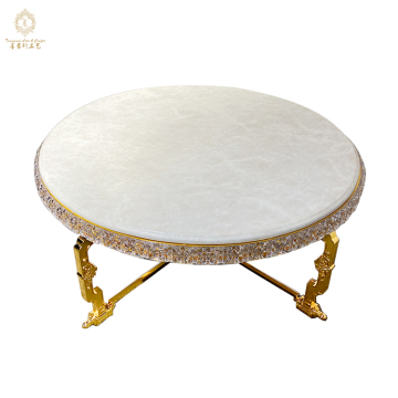 Custom Wholesale Modern Luxury Round Marble Top Dining Table with Chairs for Hotels