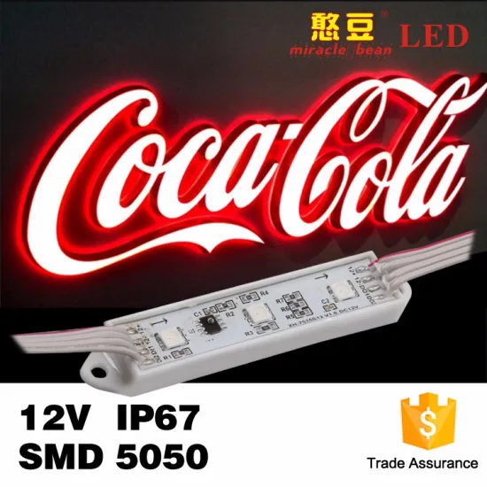 3 Chips 5050 SMD RGB 12V 1W with 3M Adhesive Plastic Material LED Modules