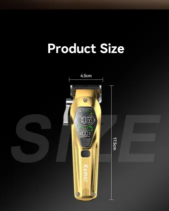 KEMEI KM-1698 Electric Hair Clipper - Corded Powder Metallurgy Ceramic Blade Trimmer