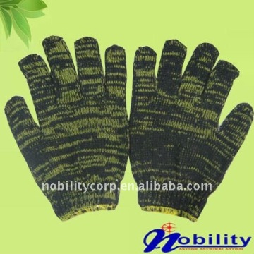 Colored Poly Cotton Knit Construction Gloves