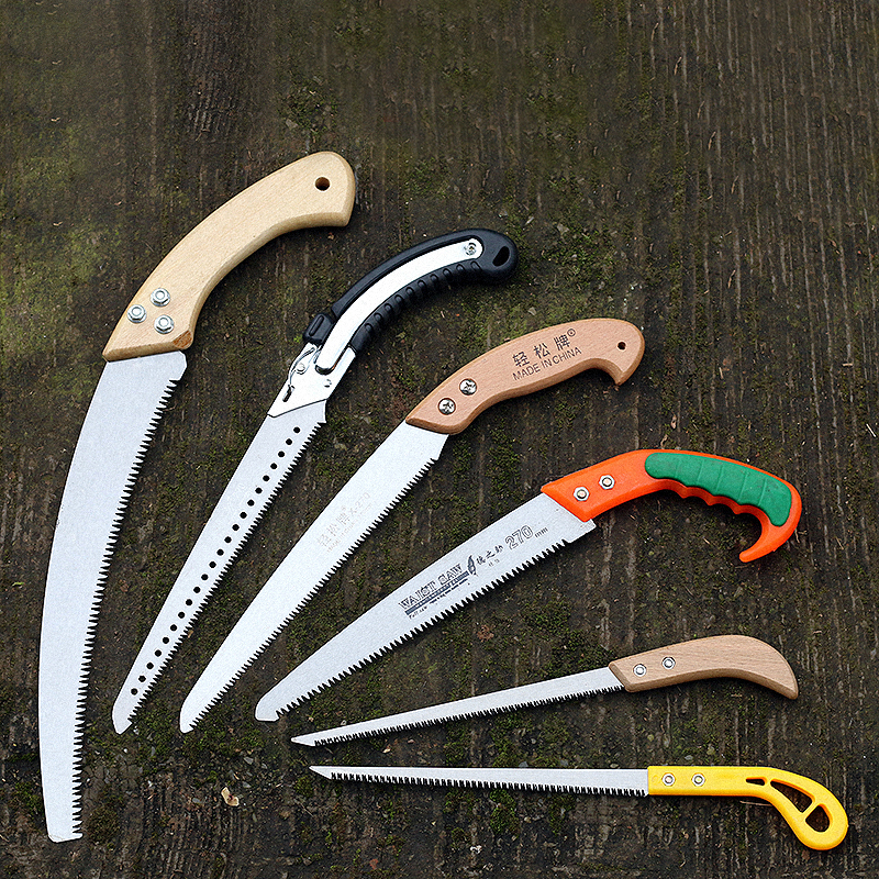 Manufacture Selling Sharp 14'' Curved Blade Japanese Style Pruning Hand Saw For Trimming Branches