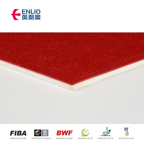 grado bwf certificación color rojo piso de bádminton