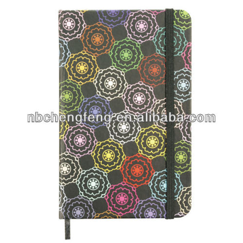 PP promotional notebook with elastic strap
