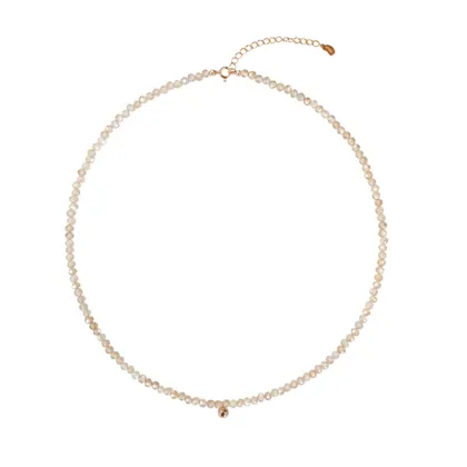 Mini Gold Bead Pendant Pearl Collarbone Chain Necklace