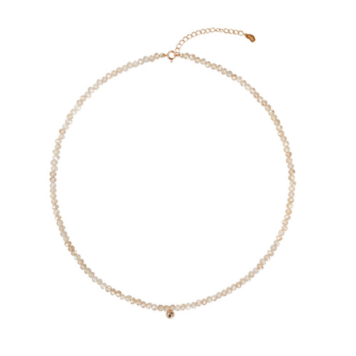 Mini Gold Bead Pendant Pearl Collarbone Chain Necklace