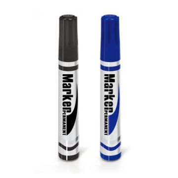 Permanent Markers, Blue and Black Colors Available