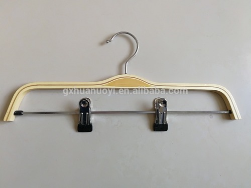 high quality laminated wooden coat hanger with Antislip Ribbing