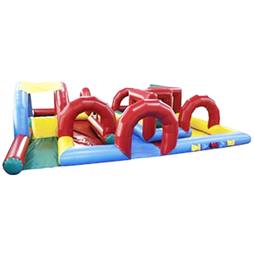 Durable Indoor Playground Equipment: Custom Inflatable Obstacle Course & Play Tunnel Combo