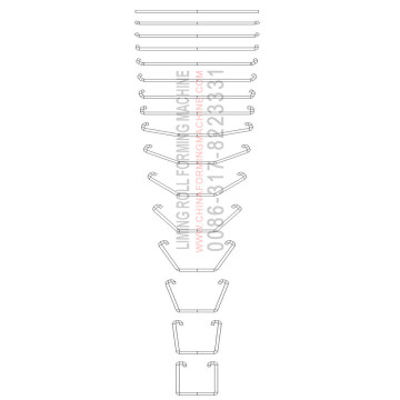 Botou Liming PV support bracket frame machine steel profile roll forming machine