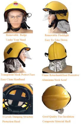European F1 Type Fire Rescue Helmet