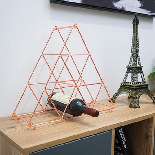 9 Bottles Free Standing Metal Wine Holder