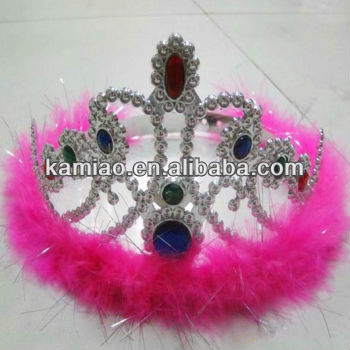 fashion holiday hair accessory plastic crown
