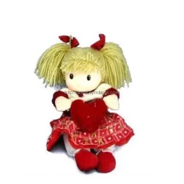 Plush Doll with Heart