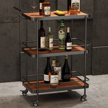Elegant Mobile Food Cart for Hotel and Restaurant Use