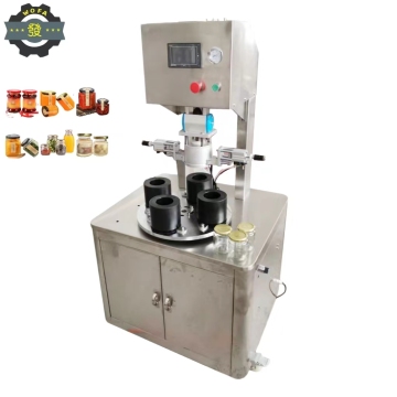 Vacuum Capping Machine for High Sales Food Products: Jam, Canned Food, Caviar, Sauces
