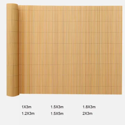 Nature PVC Bamboo Slat Panel Roll - Simulated Bamboo Elegance in PVC Panels