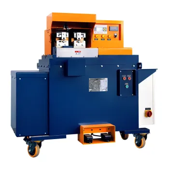 Double forging steel wire butt welding machine