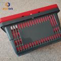 Wholesale supermarket double handle plastic shopping basket