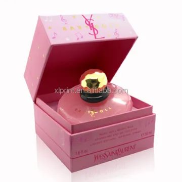 Lovely glossy custom perfume packaging paper box