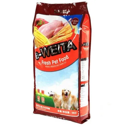 5kg 10kg 15kg Stand Up Pet Food Packaging Bags Heavy Duty Customized