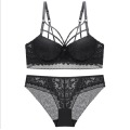 Bügel 32C gepolsterter Damen Push Up BH Set