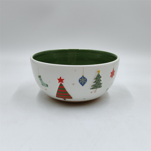 Рождественская керамическая миска для конфет