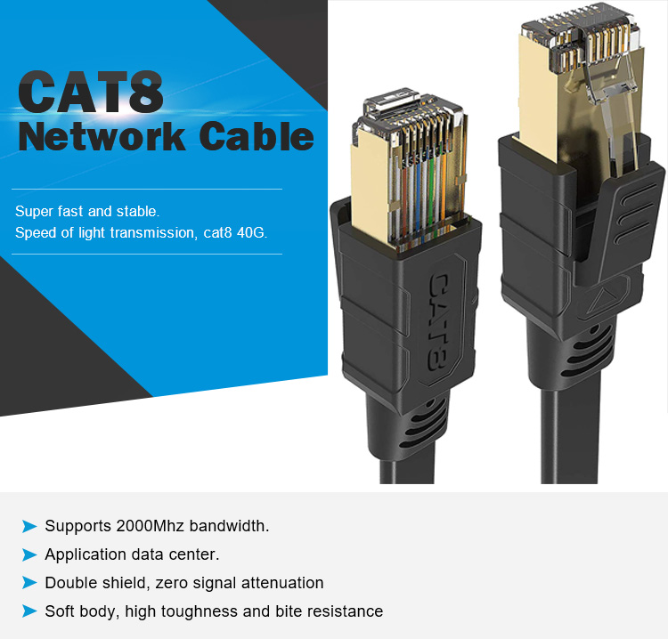 Can cat 8 be flat?