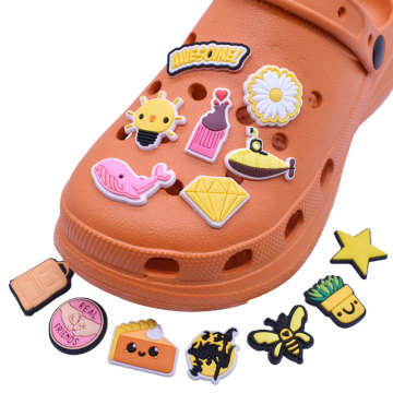 Cute Pink Cartoon Doll PVC Shoe Charms for Fashion