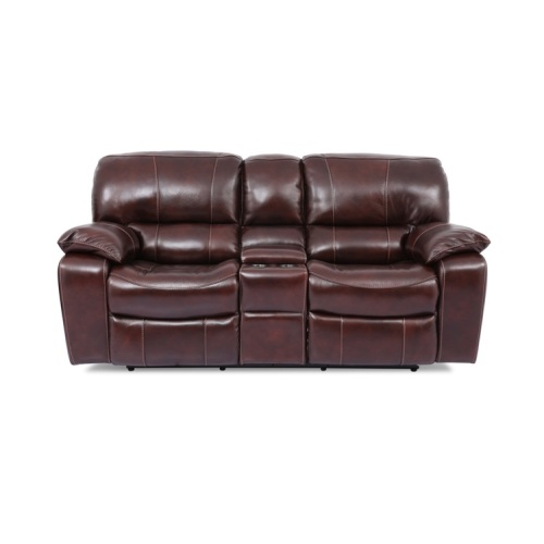 Brown Color Leather Recliner Sofa Leather Recliner Sofa Set With USB Charge Factory