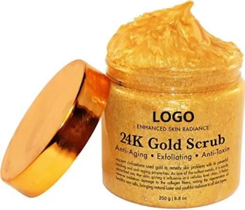 100ml Gold Face Exfoliating Anti-Aging Body Scrub - OEM Cosmetics Factory