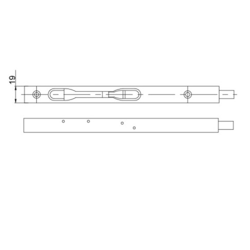 SUS304 из нержавеющей стали вверх и вниз скрытую защелку