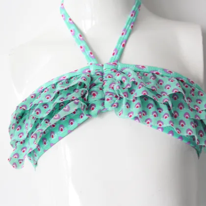 young girls blue fashion swimwear