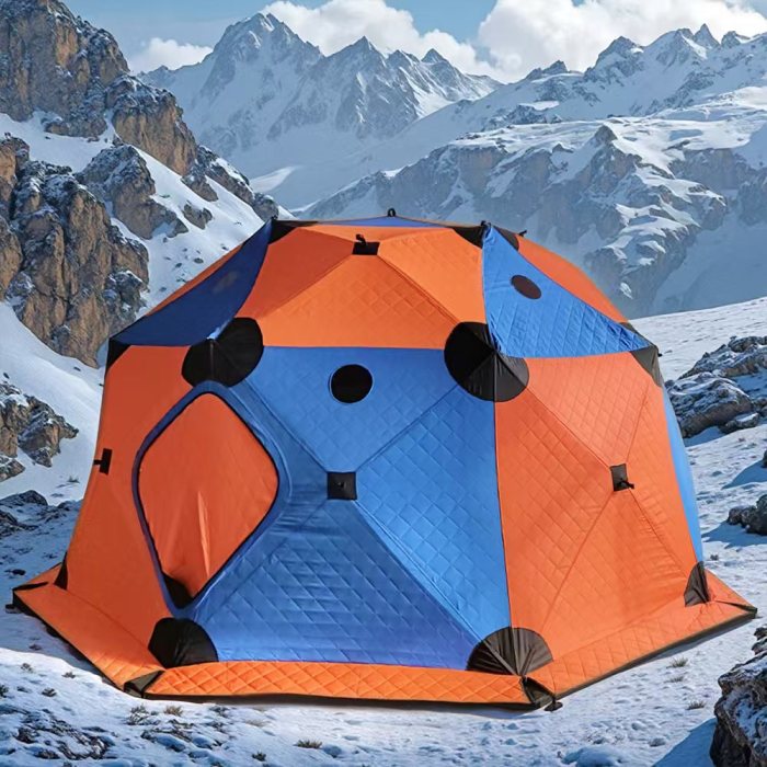 ਗਰਮ ਬਰਫ ਦੀ ਮੱਛੀ ਫੜਨ ਲਈ ਬਾਹਰੀ ਸਰਦੀਆਂ ਦੀ ਅਕਤੂਬਰ ਟੈਂਟ