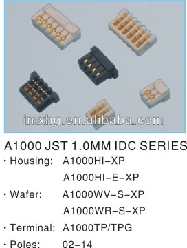 JST 1.0MM IDC connector,Wire To Board Connector/Housing/Wafer/Terminal connector,micro IDC socket connector