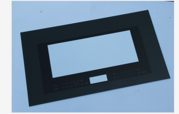 Electronic Microwave Door Clear Drilling Hole Tempered Glass