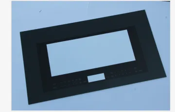 Electronic Microwave Door Clear Drilling Hole Tempered Glass