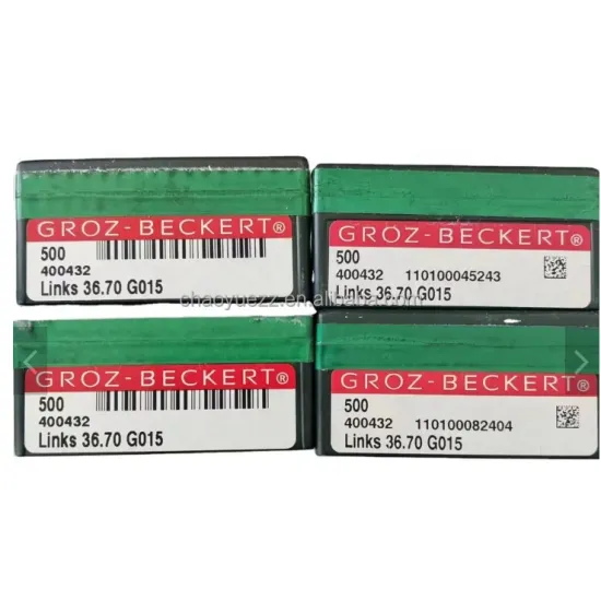 Automation Gamma Sock Knitting Machine: Needles by Groz-Beckert - Types 36.70 G034 & 43.69 G034 for Hosiery Needles