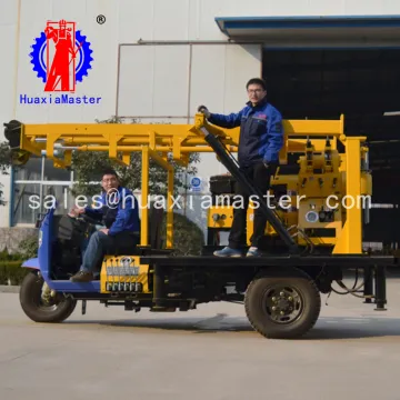 XYC-200A tricycle-mounted hydraulic core drilling rig  improves the drilling efficiency