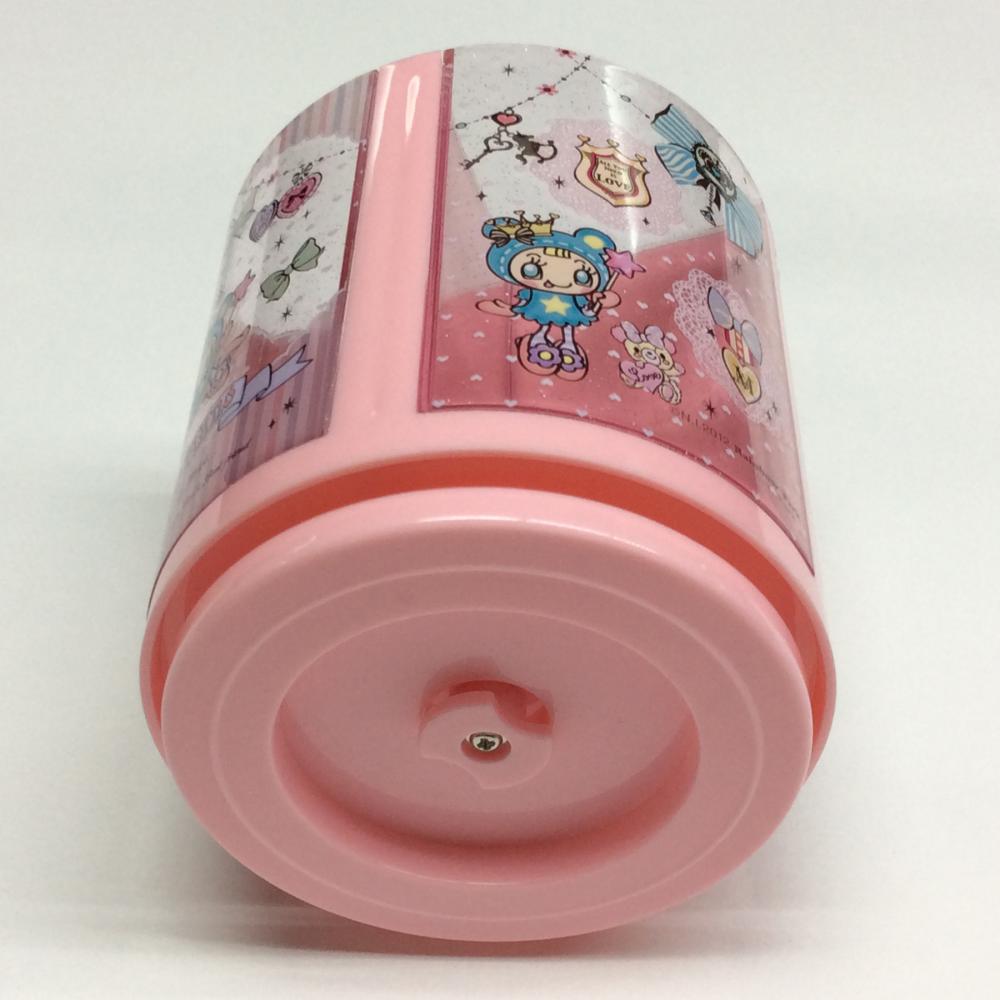 Plastic four compartments rotating pen holder