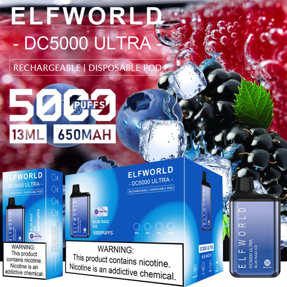 HOT ELF Word DC5000 Ultra dùng một lần dùng thuốc điện tử dùng một lần