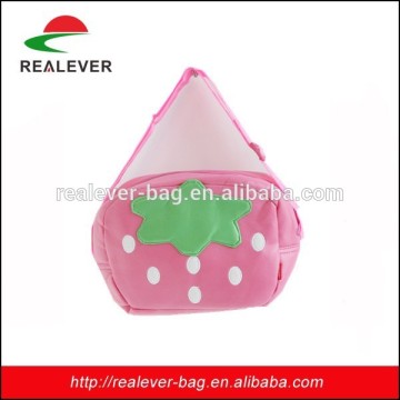 BH03 pink soft PU school bag for gril