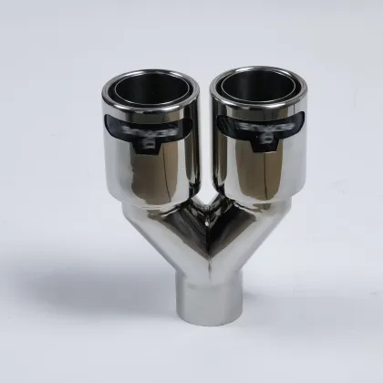 Stainless Universal Exhaust Tips Y-Type Remus Style Muffler Exhaust Pipes
