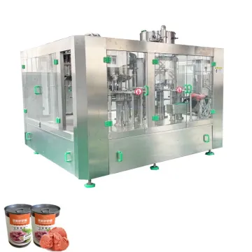 Canned Cat Food Minced Fish Seaming and Labeling Machine